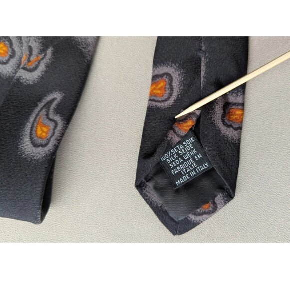 BOSS Hugo Boss 100% Silk Paisley Tie Made in Italy - Picture 4 of 4